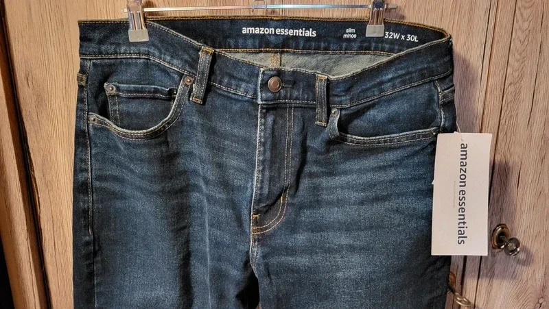 Dark Wash Slim Blue Jeans 32W 30L – photo 2